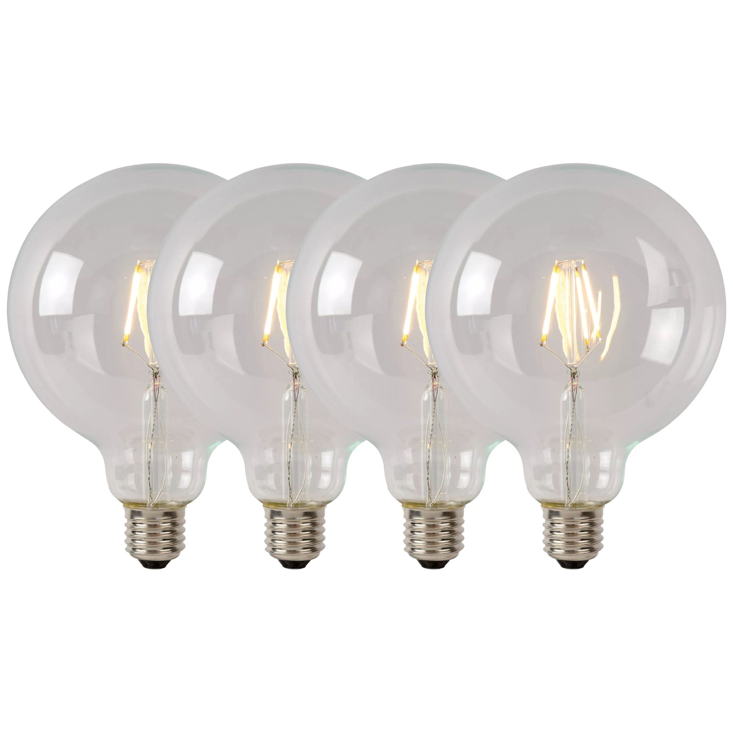 Lucide G95 Class B Filament lamp - Transparant (set van 4)