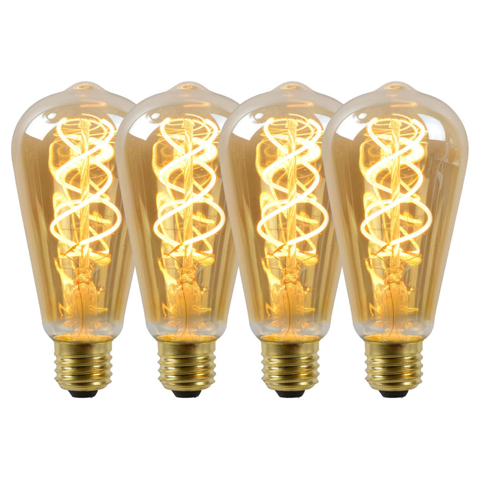Lucide ST64 Filament lamp - Amber (set van 4)