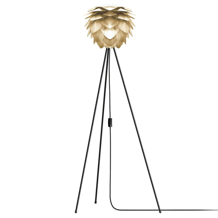 Umage Silvia Mini Tripod vloerlamp Ø32 zwart onderstel, messing