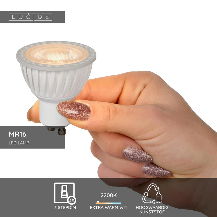 Lucide MR16 Led lamp - Wit (set van 3)