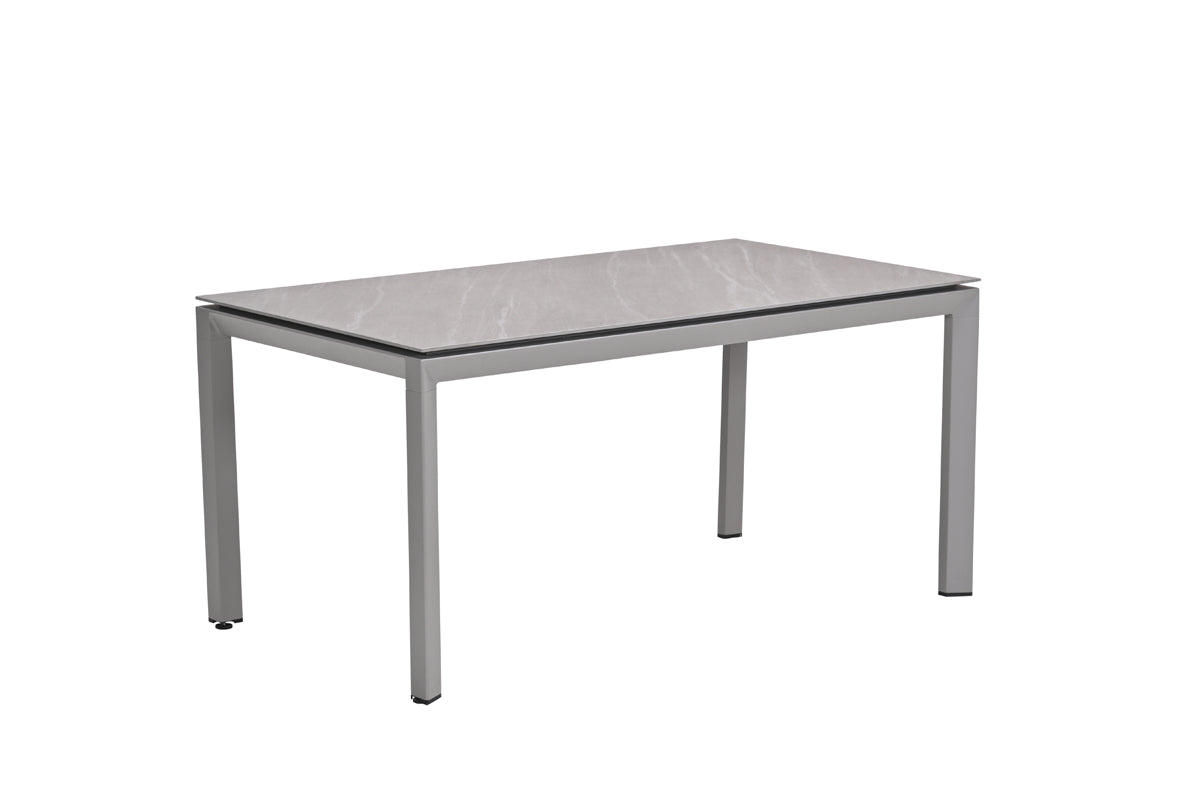 Domingo dining tuintafel - 160x90 cm - taupe aluminium