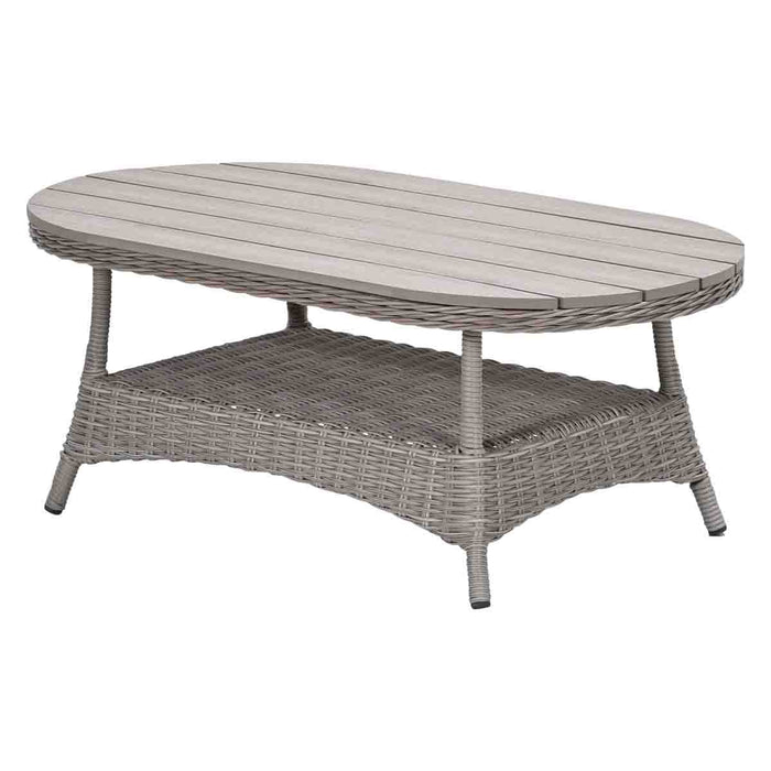 Jersey loungetafel - 110x60 cm - vintage willow