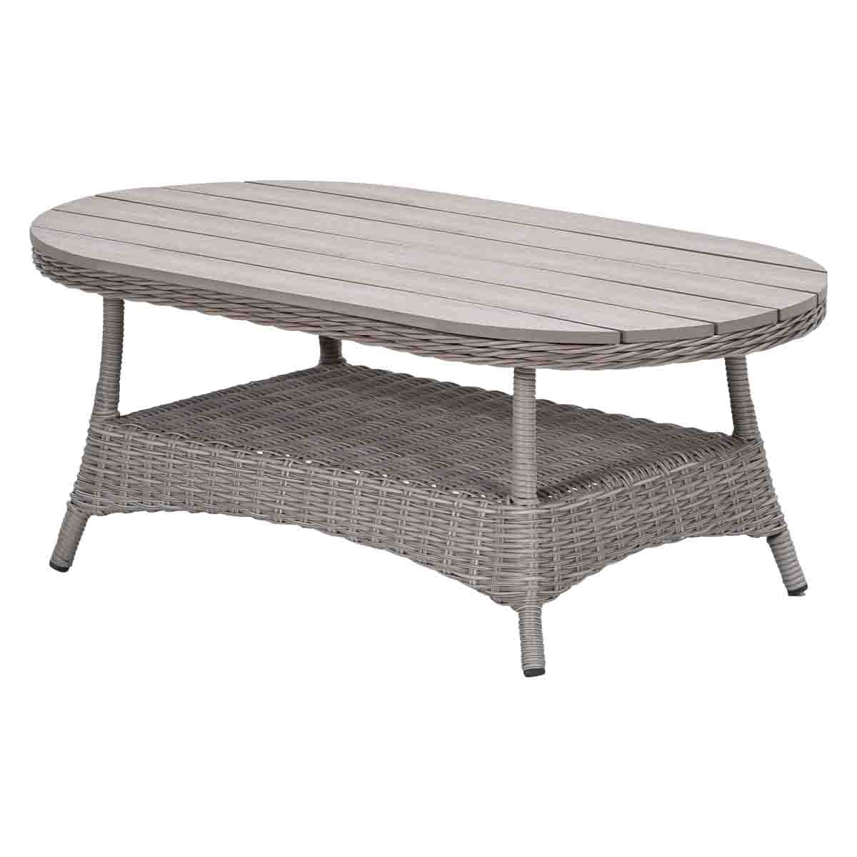 Jersey loungetafel - 110x60 cm - vintage willow