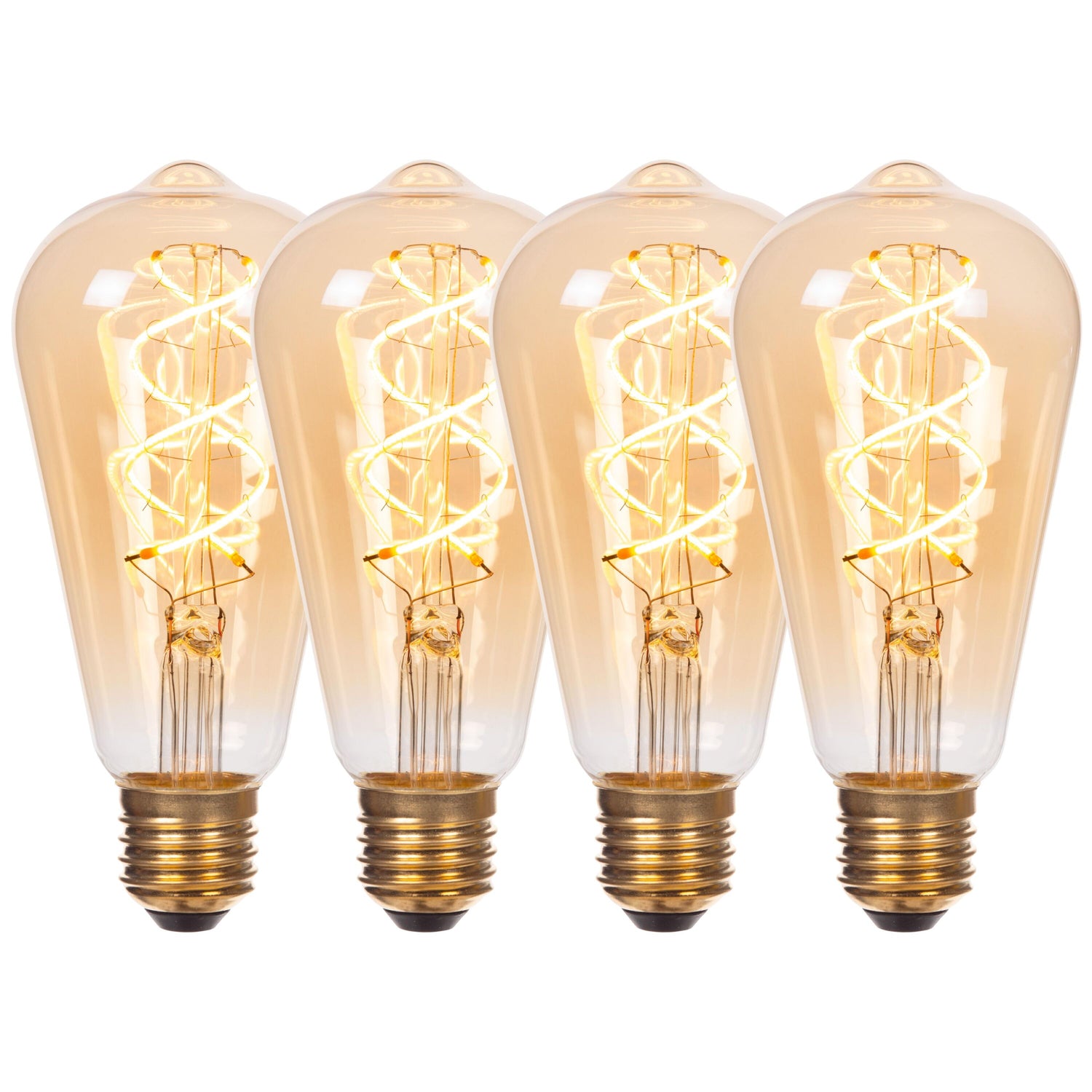 Lucide ST64 Filament lamp - Amber (set van 4)