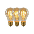 Lucide A60 Filament lamp - Amber (set van 3)