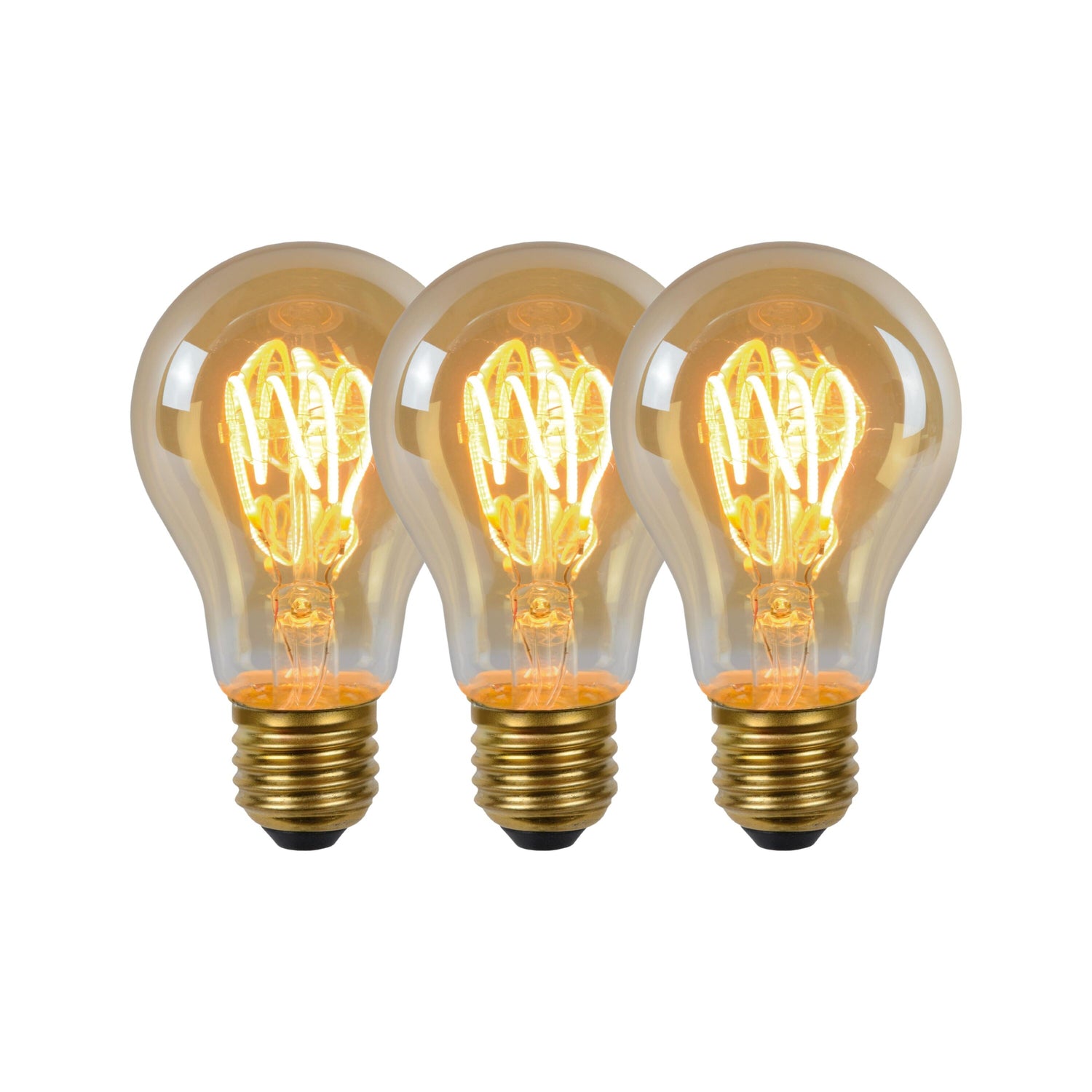 Lucide A60 Filament lamp - Amber (set van 3)