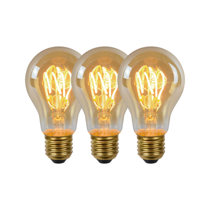 Lucide A60 Filament lamp - Amber (set van 3)