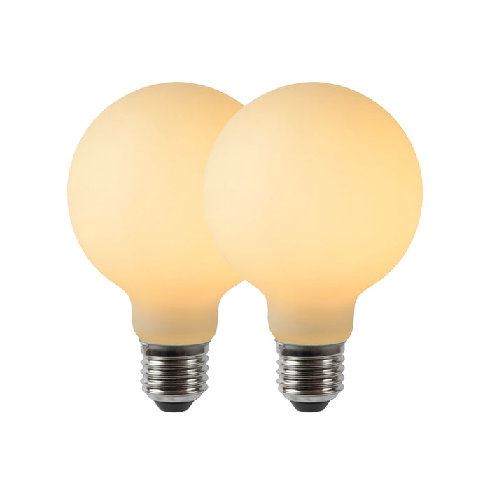 Lucide G80 Filament lamp - Opaal (set van 2)
