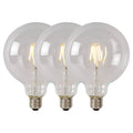 Lucide G95 Class B Filament lamp - Transparant (set van 3)
