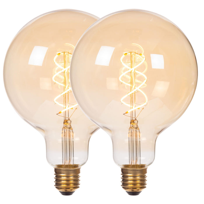 Lucide G125 Filament lamp - Amber (set van 2)