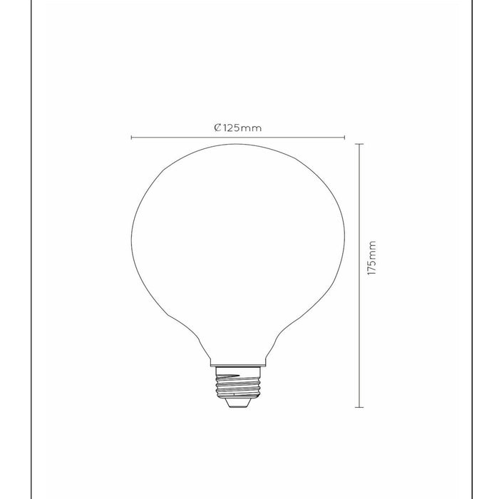 Lucide G125 Filament lamp - Opaal (set van 2)