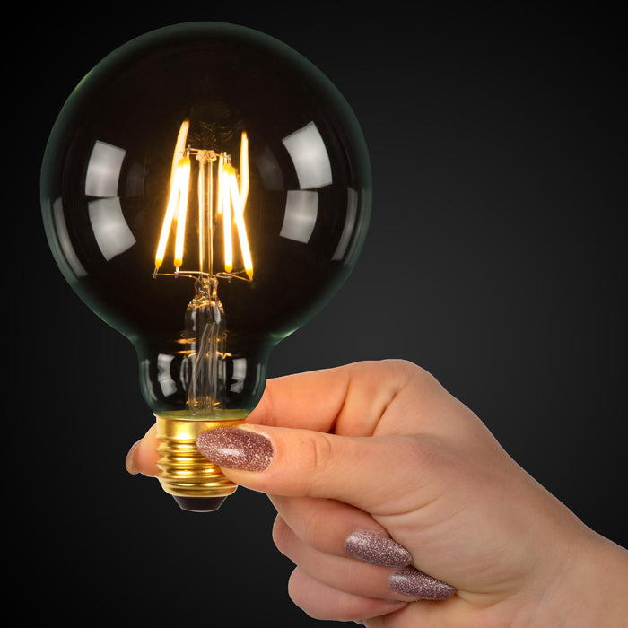 Lucide G95 Class B Filament lamp - Transparant (set van 2)