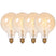 Lucide G125 Filament lamp - Amber (set van 4)