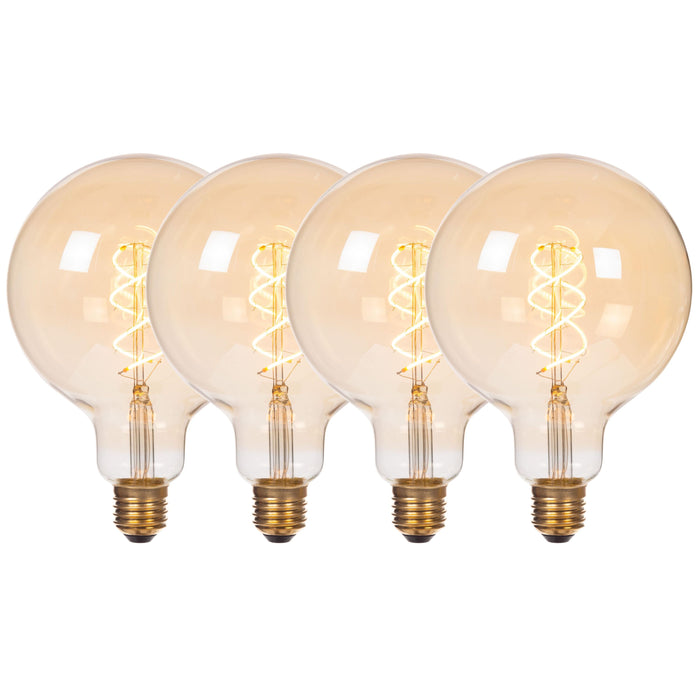 Lucide G125 Filament lamp - Amber (set van 4)