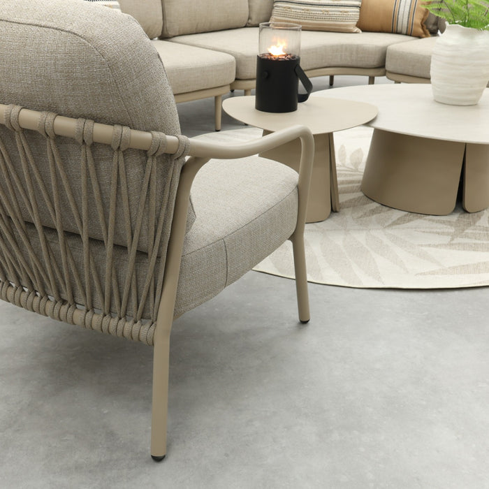 VDG Pisa low-dining tuinstoel - Latte