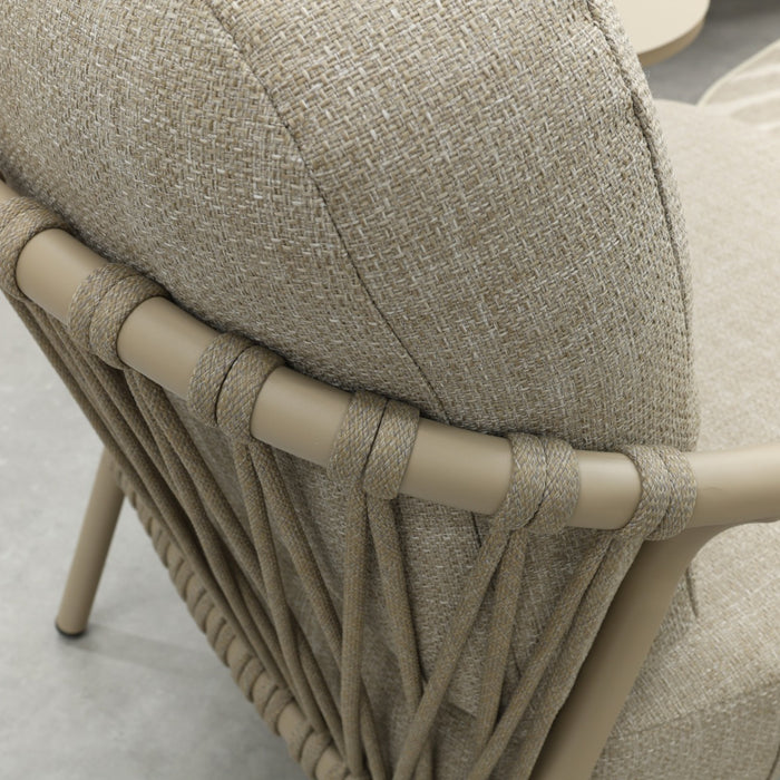 VDG Pisa low-dining tuinstoel - Latte