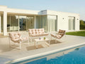 Beliani - GARDA - Loungeset - Beige - Staal