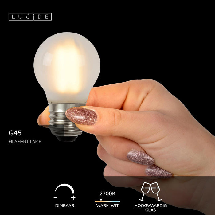 Lucide G45 Filament lamp - mat (set van 4)