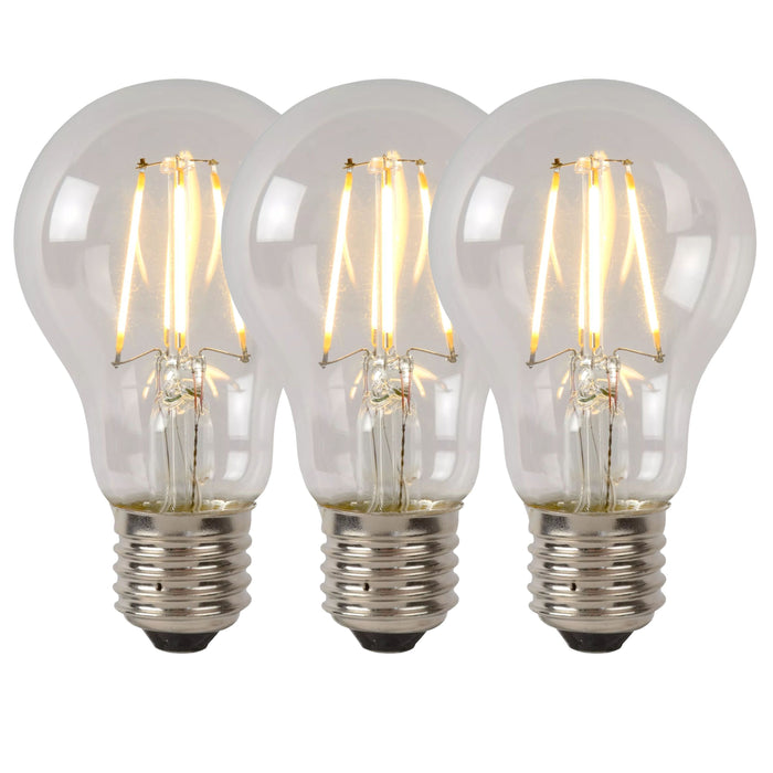Lucide A60 Class B Filament lamp - Transparant (set van 3)