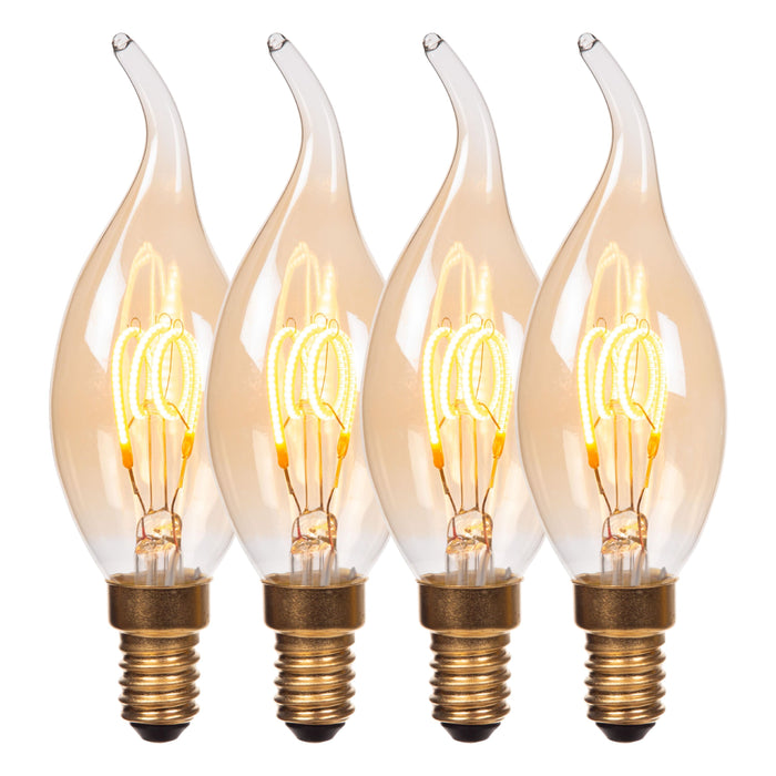 Lucide CT35 Filament lamp - Amber (set van 4)