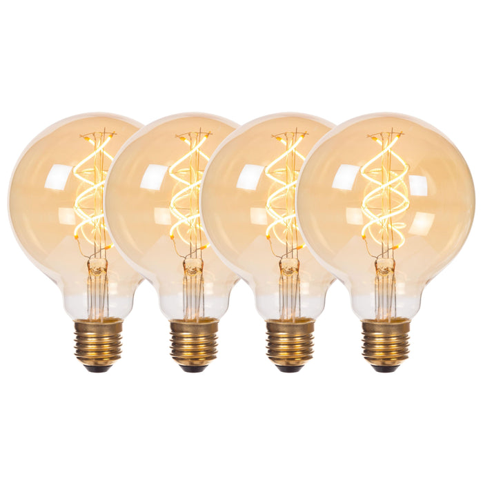Lucide G95 Filament lamp - Amber (set van 4)