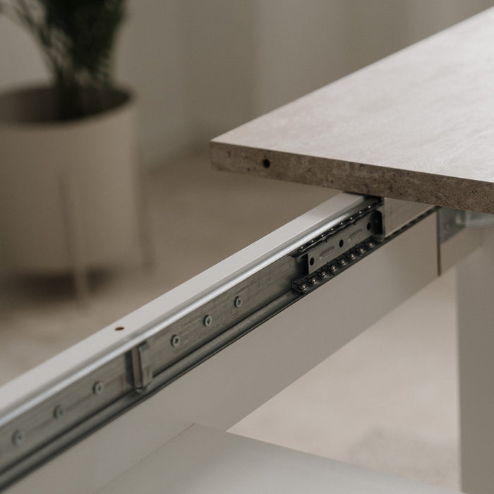 Calicosy - HOUSTON Uitschuifbare eettafel - H75 cm - Wit