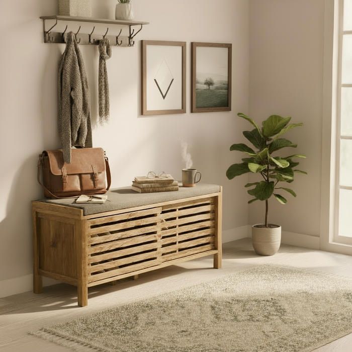 Calicosy - LIAM bank - B112 cm - Donker hout