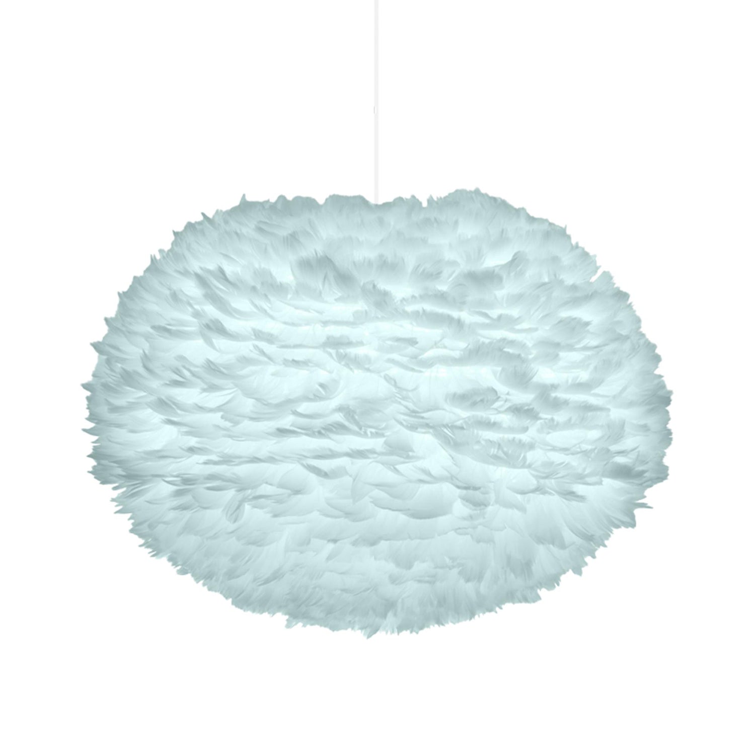 Umage Eos hanglamp large Ø65 wit snoer, lichtblauw