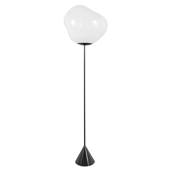 Melt Cone Slim vloerlamp LED opaal