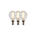 Lucide P45 Filament lamp - Transparant (set van 3)