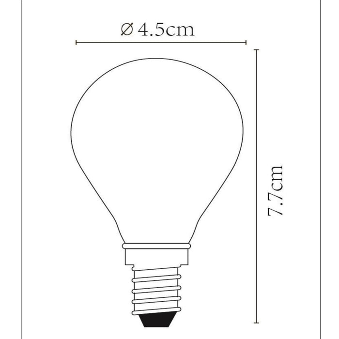 Lucide P45 Filament lamp - Transparant (set van 3)