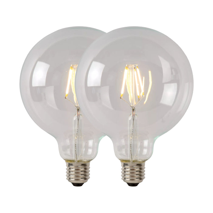 Lucide G95 Class B Filament lamp - Transparant (set van 2)