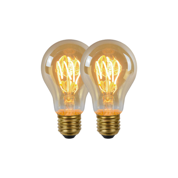 Lucide A60 Filament lamp - Amber (set van 2)