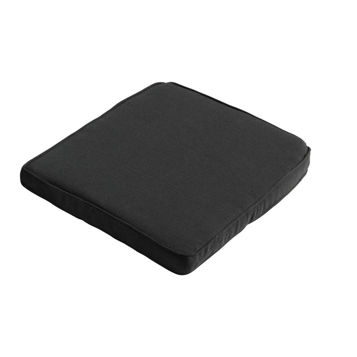 Madison -  Zitkussen Wicker Rib black - Ca. 48x48 cm - Set van 4