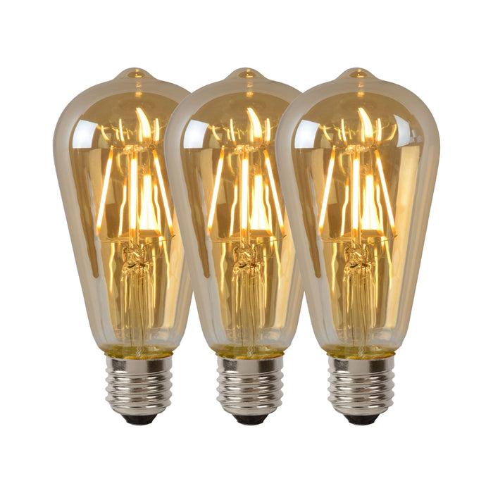 Lucide ST64 Filament lamp - Amber (set van 3)