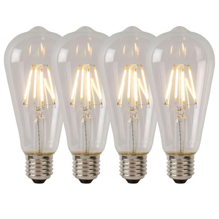 Lucide ST64 Class B Filament lamp - Transparant (set van 4)