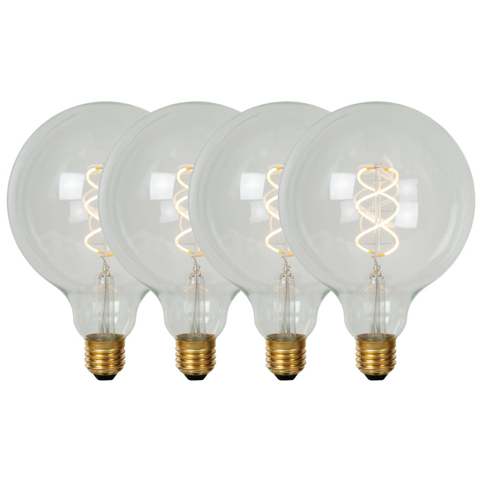 Lucide G125 Filament lamp - Transparant (set van 4)