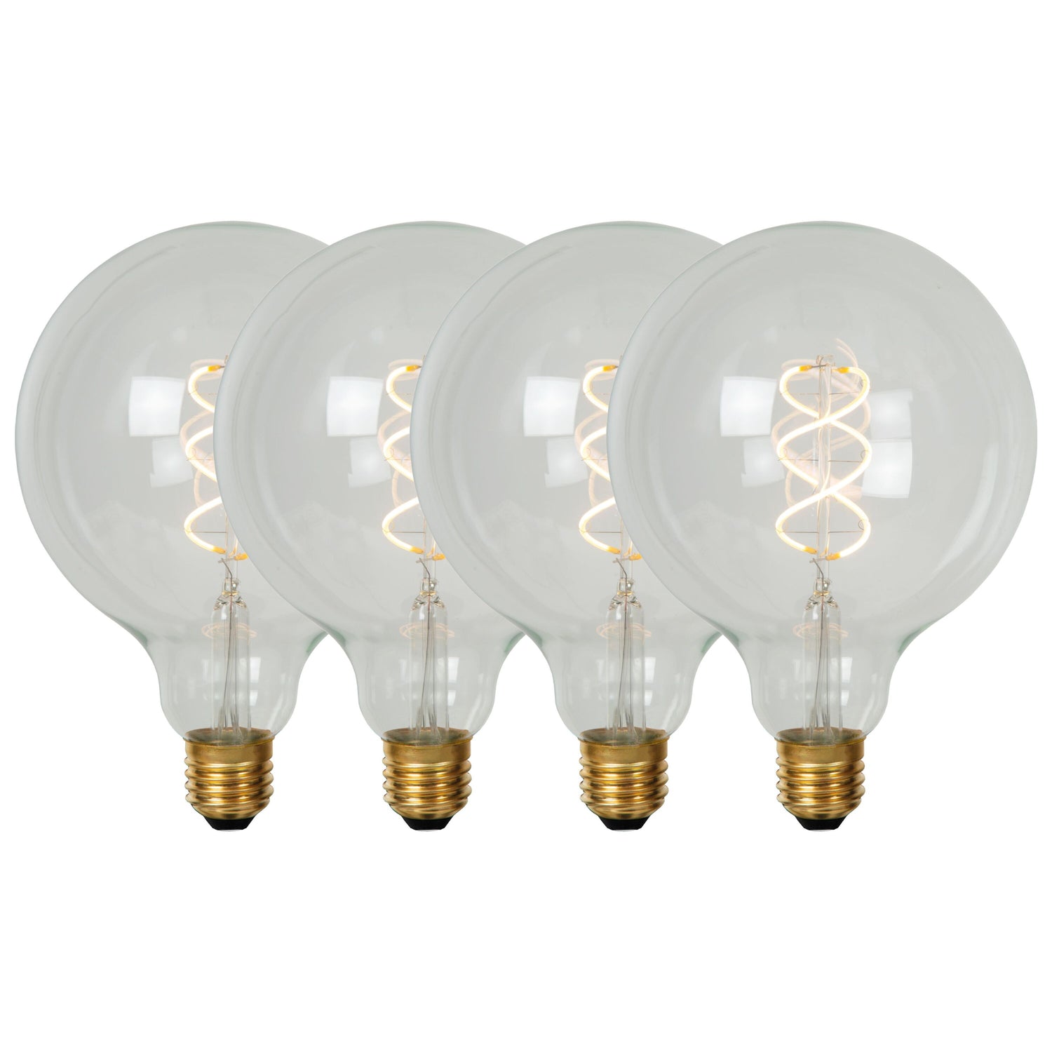 Lucide G125 Filament lamp - Transparant (set van 4)