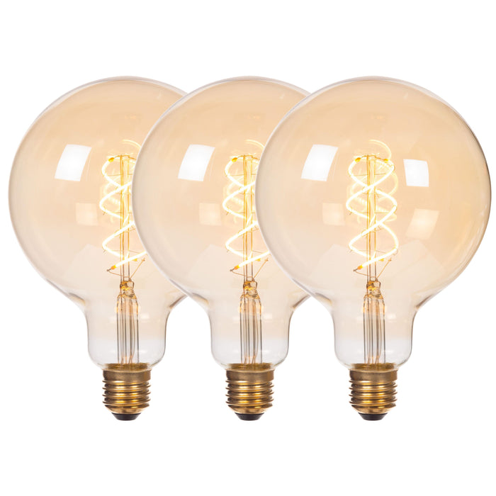 Lucide G125 Filament lamp - Amber (set van 3)