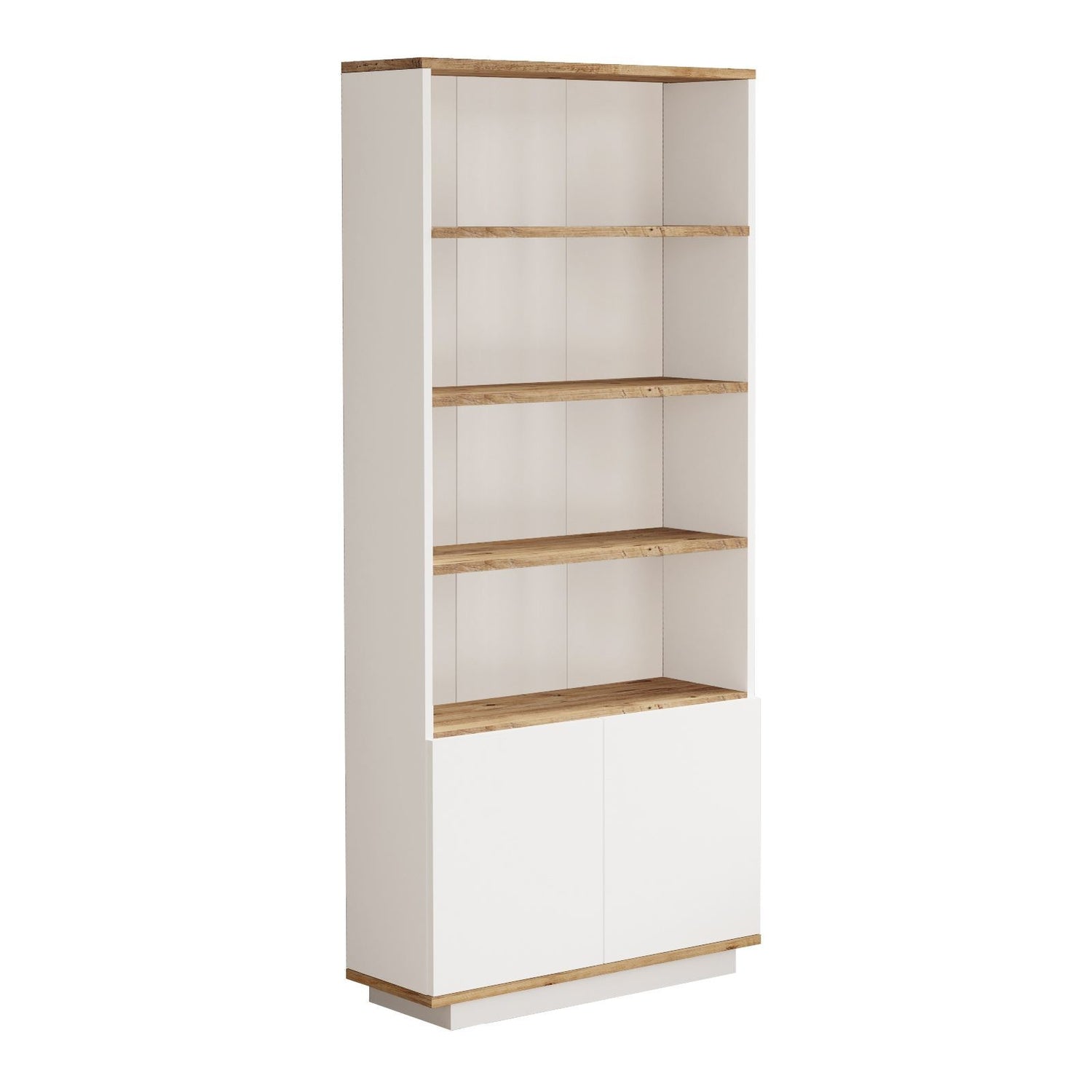 Calicosy - Boekenkast met 2 deuren - H168,3 cm - Wit