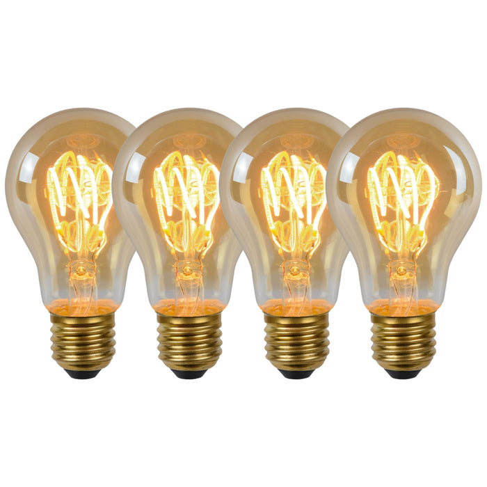 Lucide A60 Filament lamp - Amber (set van 4)