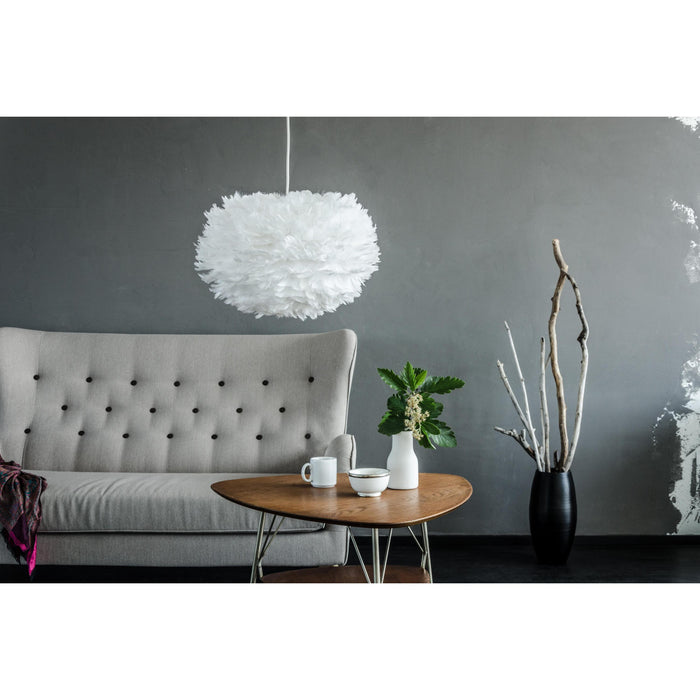 Umage Eos hanglamp large Ø65 wit snoer, lichtblauw