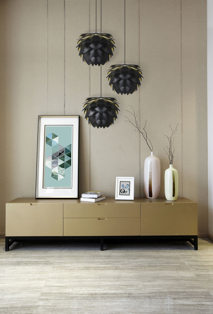 Umage Silvia Medium hanglamp Ø50 zwart snoer, zwart