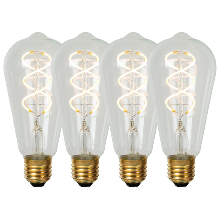 Lucide ST64 Filament lamp - Transparant (set van 4)