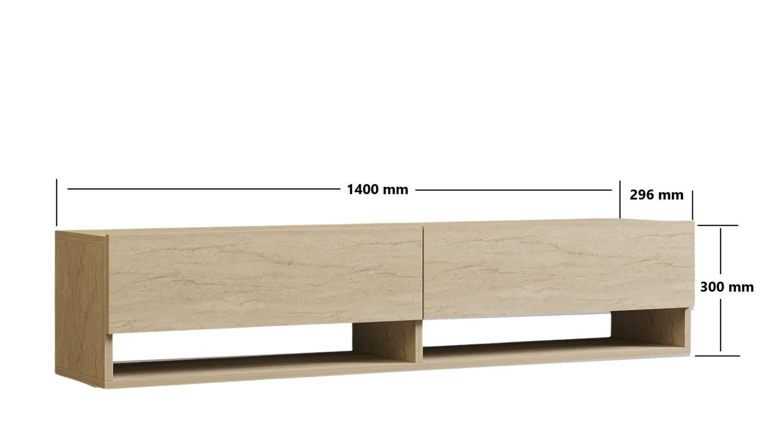 Calicosy - Hangend tv-meubel ARGES - H31 cm