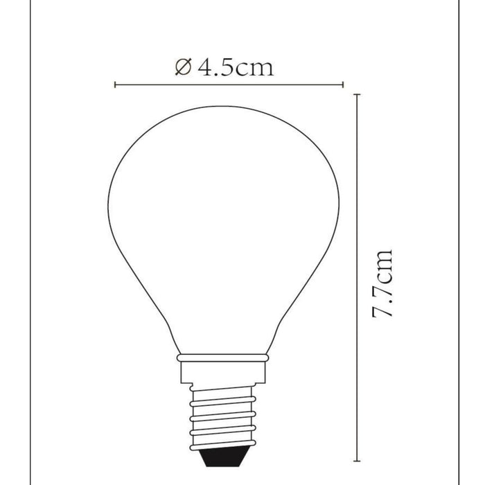 Lucide P45 Filament lamp - mat (set van 4)