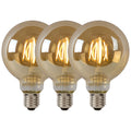 Lucide G95 Filament lamp - Amber (set van 3)