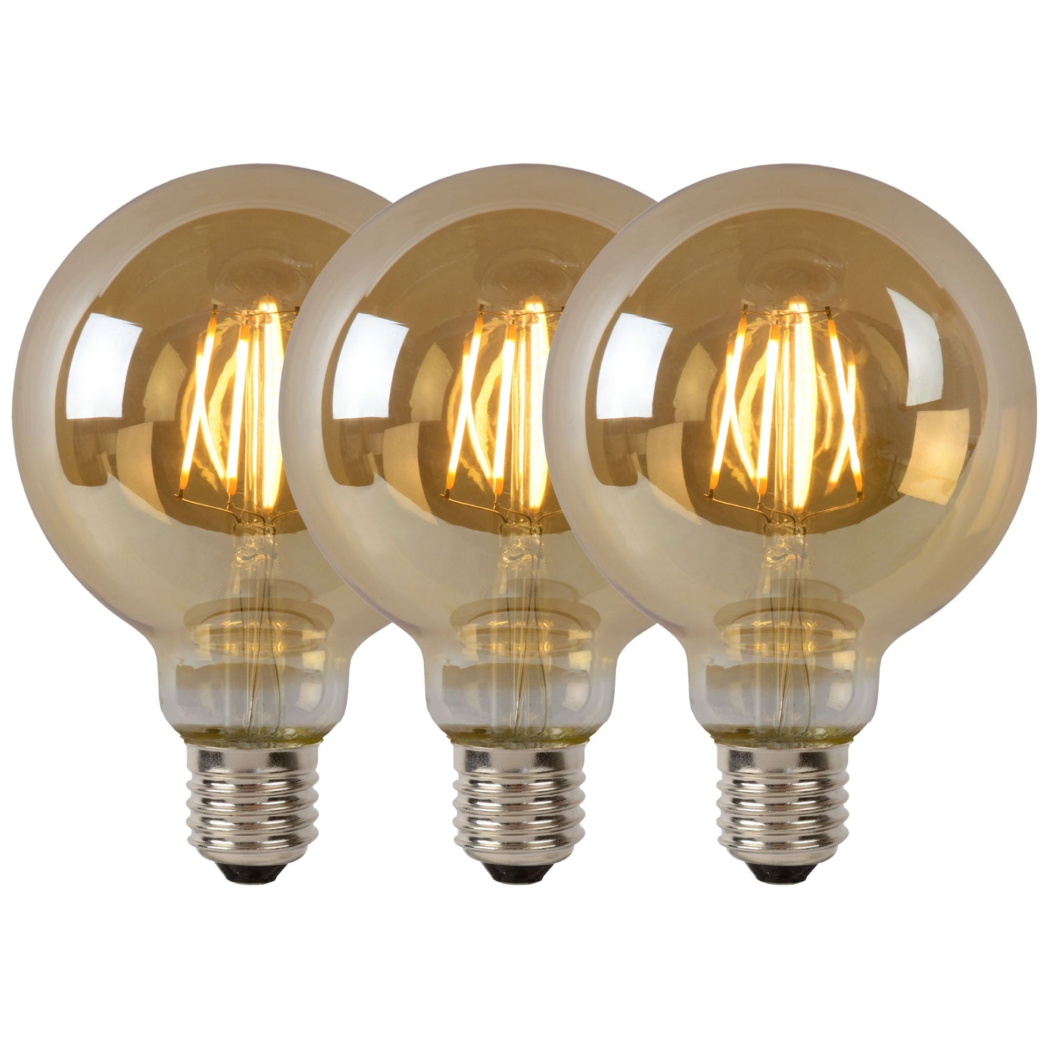 Lucide G95 Filament lamp - Amber (set van 3)