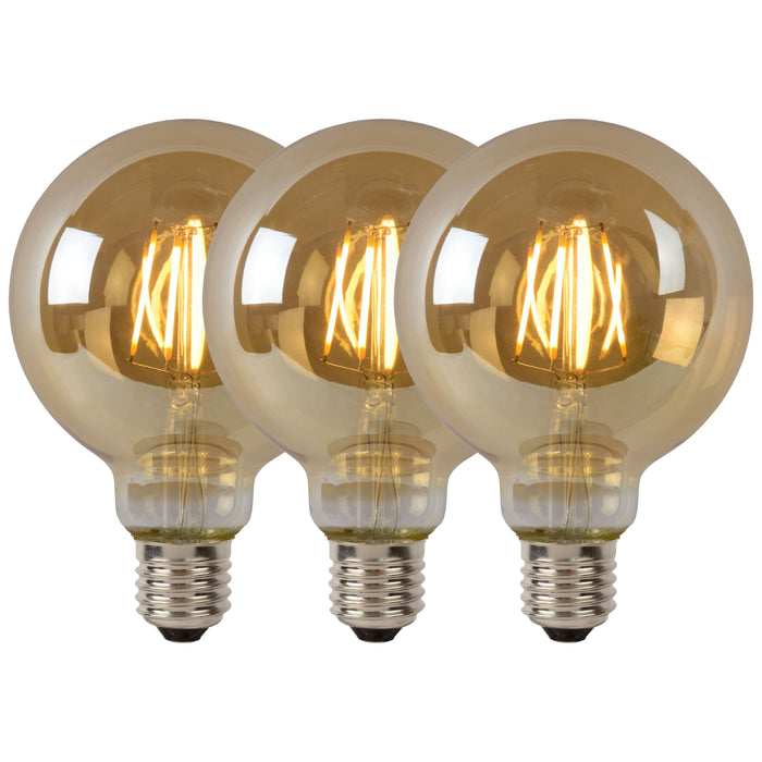 Lucide G95 Filament lamp - Amber (set van 3)