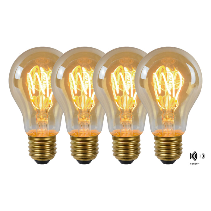 Lucide A60 TWILIGHT SENSOR Filament lamp - Amber (set van 4)